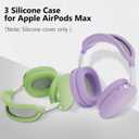 Cover Compatible with AirPods Max, Apple AirPod Max Ear Pad, Ear Cups and Headband Cover 3 in 1, Anti-Scratch Soft Silicone Headphone Accessories, Blue