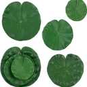 Framendino, 20 Pack Artificial Lily Pads Fake Floating Leaves Lotus Water for Decor (Size: 4 In/ 10 cm, 6 In/ 15 cm, 7.1 In/ 18 cm, 8.7 In/ 22 cm)