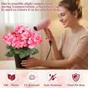 Zeyune 4 Pack Artificial Geranium Flowers for Outdoors Silk Flower UV Resistant Fake Plants Realistic Faux Flowers Outside for Home Kitchen Garden Patio Table Centerpiece(Pink)