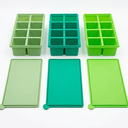  Ice Cube Maker 8-grid Silicone Ice Block Mold Making Tray for Red Wine Bar Green