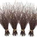 Uieke 200PCS Birch Twigs  17 Inch Natural Dried Plants Decorative Birch Branches for DIY Crafts, Birch Sticks for Vases Wedding Arrangements Home Wreath Decor (Birch-4 Bundle)