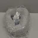 Face Down Pillow for Massage Table, Massage Headrest for Bed, Stomach Sleeping Pillow with Face Cradle Pad, BBL Pillow After Surgery Post Eye Surgery Recovery, Massage Pillow with Removable Cover Grey (Gray)