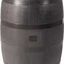 50-Gallon Rain Barrel, Flat Back Rain Water Collection Barrel, Graphite Color
