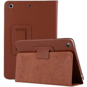 Generic Slim Folding Folio Stand Case for iPad Pro 12.9-inch 2017/2015 (Old Model, 2nd & 1st Generation), Lightweight Magnetic Closure PU Leather Flip Shockproof Auto Wake/Sleep Smart Cover Brown