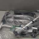 Lianjindun Toilet Safety Rails, Folding & Portable Bathroom Toilet Handles for Elderly, Seniors, Handicap & Disabled, Adjustable Toilet Safety Frame Fit Any Toilets (350 LB)