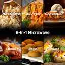 BLACK+DECKER Over the Range Microwave Oven with Air Fryer, Convection, and Bake Modes, 1.5 cu.ft., Stainless Steel, 900 Watts, EC942K6CE-SS