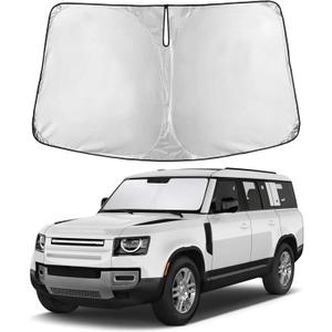 EcoNour Windshield Sunshade Compatible for Land Rover Defender 2020-2024 2025 2026, Sun Visor for Front Windshield & Window Sun Shade Cover, UV Heat Blocker & Protector, Car Accessories