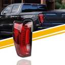 Dasbecan Left Driver Side Tail Light Assembly Rear Lamp LED Type Compatible with 2019-2023 2024 GMC Sierra 1500/2500 HD/3500 HD Replace 86820473