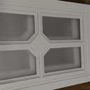 4 Pack Garage Door Windows Inserts, Replacement Vinyl Window Frame Panels with Uv Blocking Acryl Glass, 20.8”*13.8” Garage Door Accessories(Off-White)