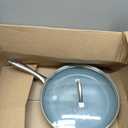 GreenPan Lima Hard Anodized 12" Frying Pan Skillet with Lid, Ceramic Nonstick, PFAS-Free Nontoxic Pots and Pans, Oven & Broiler Safe, Stainless Steel Handle, Cookware for Eggs & Omelet, Gray
