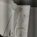 Electric Body Brush Back Scrubber for Shower, Waterproof Long Dual Handle Power Body Scrubber with 3 Heads, Bath Brush & 2 Speeds, for Cleansing, Exfoliating and Massaging Skin, Milk White