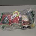 RQYIXI Merry Christmas Bathroom Accessories Set 4 Pieces Toothbrush Holder Soap Dispenser Ceramic Bathroom Accessory Set Contain Toothbrush Cup Soap Dish Tumbler