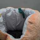 Cat Houses for Indoor Cats, Small Cat Tree with Sisal Ropes and Plush Perch, Cute Cat Bed Cave with Soft Pillow, Grapefruit Design