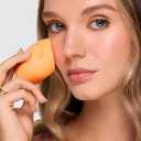Real Techniques Miracle Complexion Beauty Sponge Makeup Blender, Set of 4 (4 Count (Pack of 1), Orange)