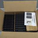 DN Mate 60 PCS Deck Railing Bracket Connectors for 2x4 (Actual 1.5x3.5) Wood Post to Handrail Connection, Stair Railing Connectors for Deck Railing Fence Railing