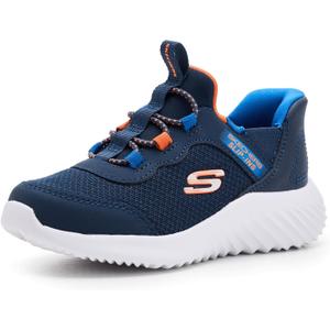 Skechers Boys' Bounder Brisk-Burst Sneakers (4.5 Big Kid, Navy Blue)