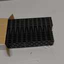 Bird Spikes, 13.2FT Outdoor Bird Deterrent Spikes Device for Birds Pigeon Woodpecker Squirrel Raccoon Cat, Plastic Bird Deterrent for Outside, Patio, Roof, Sill, Fascia (Black, 12Pcs)