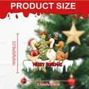 5 x Duck Ornaments for Christmas Tree, Funny Ducks Christmas Ornaments, Farm Animal Ornament for Xmas Trees Home Party, Duck Lovers Gifts, Acrylic Ornament