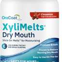 Oracoat XyliMelts for Dry Mouth Night Time or Day - Moisturizing Dry Mouth Adhering Discs, Sugar Free with Xylitol, 230 Count, Cinnamon, 8-Hour Relief