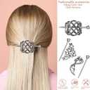 Syhood 6 Pcs Vintage Celtic Hair Accessories Silver Viking Hair Slide Hairpins Celtic Hairs Clips Knot Stick Vintage Metal Barrette Pin Retro Accessories for Women