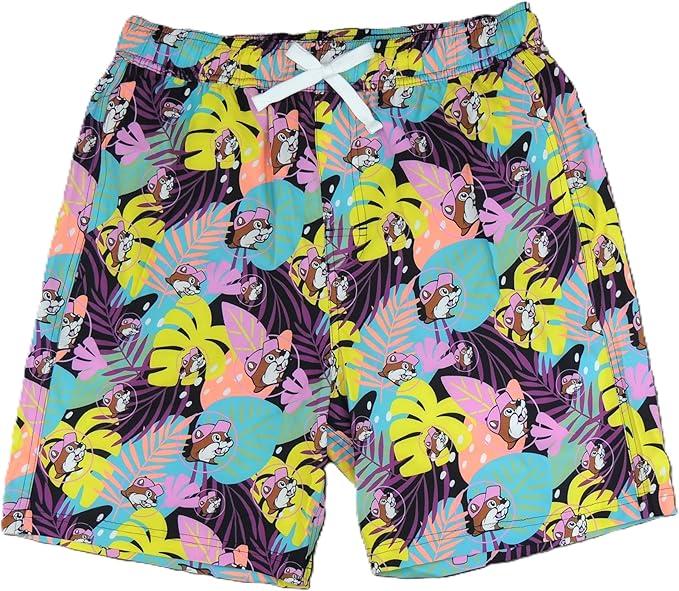 Buc-ee's 2025 Tropical Swim Shorts Trunks Swimsuit Adult Mens Boys Toddler Infant Baby Swimwear Board Shorts Quick Dry Beaver, 1X  Buc-ee's 2025 Tropical Swim Shorts Trunks Swimsuit Adult Mens Boys Toddler Infant Baby Swimwear Board Shorts Quick Dry Beaver, 1X