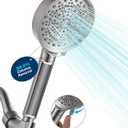 Cobbe Handheld Filtered Shower Head - Filters >99% Chlorine - Advanced 2.0 Carbon System - Water Softening Beads for Hard Water - Relieves Dry, Itchy Skin - Brushed Nickel