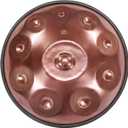 Handpan Steel Drum Instrument 440Hz 10 Notes in D Minor 22inches Handmade, Percussion Instrument