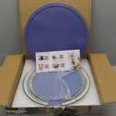 COOK WITH COLOR 12 Pc Glass Mixing Bowl Set with Lids  Borosilicate Glass Nesting Bowls for Cooking, Baking and Meal Prep, Fluted Blue