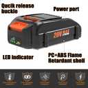 WA3525 Battery Replacement for Worx Battery 20V, Compatible with Worx 20V Batteries WA3578 WA3575 WA3520 WA3525 WG151s WG155s WG251s WG255s WG540s WG890