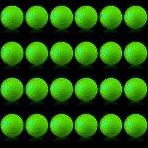 Deekin Glow in The Dark Golf Balls for Night Sports Fluorescent Night Glow Golf Balls Gift Novelty Light up LED Stocking Stuffers for Men Women