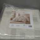 Ink+Ivy 3pc Cairo 100% Cotton Jacquard Duvet Set Ivory Full/Queen