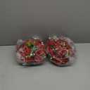 NUPTIO Flower Wedding Centrepieces for Tables - 2 Pcs 9.5in Diameter Crimson Artificial Flowers Rose Ball for Centerpieces Table - Fake Rose Arrangements for Weddings Birthday Party Decor