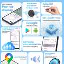 Air Tags for Android,Air Tags-4 Pack Android,2 Year Battery Life,Air Tracker Tags with 4 Case,Google Find Trackers for Google'S Find Hub App,IP65 Waterproof Luggage Tracker for Keys