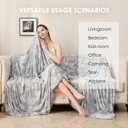 VK VKLIVING Cooling Blanket for Hot Sleepers Breathable Summer Blankets Q-Max 0.5 Arc-Chill Cooling Thin Blankets for Night Sweats, Lightweight Double Sides Cooling Blankets (King 90"x108" LightGrey)