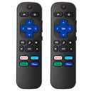 2 - Pack Replacement Remote Control for Roku - TV, Compatible with Roku Smart TV, Infrared Remotes for TCL/Hisense/Sharp/Philips/Onn/Element/Insignia Roku-TV (Not for Stick and Box or Speaker)