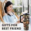 Book Lovers Gifts 40oz Tumbler, Library Cat Tumbler for Friend Book Lover, Bookish Gifts for Readers Librarian, Christmas Birthday Gift for Women, Book Accessories Stainless Steel Travel Mug