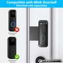 Blink Doorbell Mount, No-Drilling Anti-Theft Doorbell Mount Bracket for Blink Doorbell Camera(2nd Gen), Accessories for Apartments, Businesses, Not for Security Door