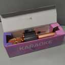 BONAOK Karaoke Microphone for Kids & Adults - Bluetooth Microphones Singing Mic with Disco Lights, Echo Effect, Built-in Speaker Portable Karaoke Player for Party Travel Gifts Q78(Rose Gold)