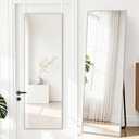 57x20" Full Length Mirror Over The Door or Freestanding/Wall Silver