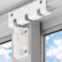 Sliding Door Lock Window Locks for Patio Sliding Glass Door Foot Locks for Front Door Security Bar Stoppers Top Horizontal Childproof Keyless Safety Lock from Inside Home Apartment Hotel Essentials