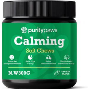 Calming Treats for Dogs  Helps Maintain Calm During Travel, Loud Noises & Routine Changes  Natural Formula, Non-Drowsy (120 Soft Chews)