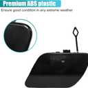 uxcell Rear Bumper Tow Hook Cover for Mercedes Benz C-Class W205 2015-2020 Rear Bumper Tow Hook Eye Cap No.A2058850224 Black