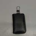 Frienda Bags for Car Key Fob Carbon Fiber Car Rfid Signal Blocking Bags Key Protector Tool Anti-theft Fob Case for Storage, Black