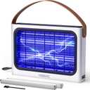 YISSVIC Fly Zapper Bug Zapper 20W Electric Fly Killer with UV Light Mosquito Killer Lamp Plug-in Use Indoor White