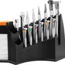 Deluxe 14pcs Optical Eyeglass Repair Tool Kit Stainless Steel Glasses Repair Set with 8 Pliers and 6 Screwdrivers