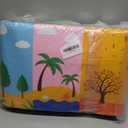 BATATADOCE Alphabet Rug for Classroom - ABC Rugs for Kids Playroom Educational Rug for Learning Alphabet,Numbers,Colors,Season and Animal Words Kids Play Mat for Classroom Bedroom,Blue,4x6 Feet