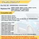 Vurkcy Key Fob Replacement for 2007-2012 Nissan Altima/ 09-14 Maxima & Murano/ 09-12 Infiniti FX35/ 08-13 G37/ 09-13 FX50/ 14-16 Q60 QX70/ 11-12 G25/ 07-08 G35, KR55WK48903 KR55WK49622,4 Buttons