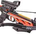 Bear X Desire RD Self-Cocking Crossbow with Red Dot Sight 3 Premium Bolts, Black, One Size