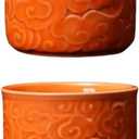 Ceramic Espresso Cups Set of 2 or 4-3oz Demitasse Cups for Coffee & Tea, No Handles, Durable & Dishwasher Safe (bisque, 2)