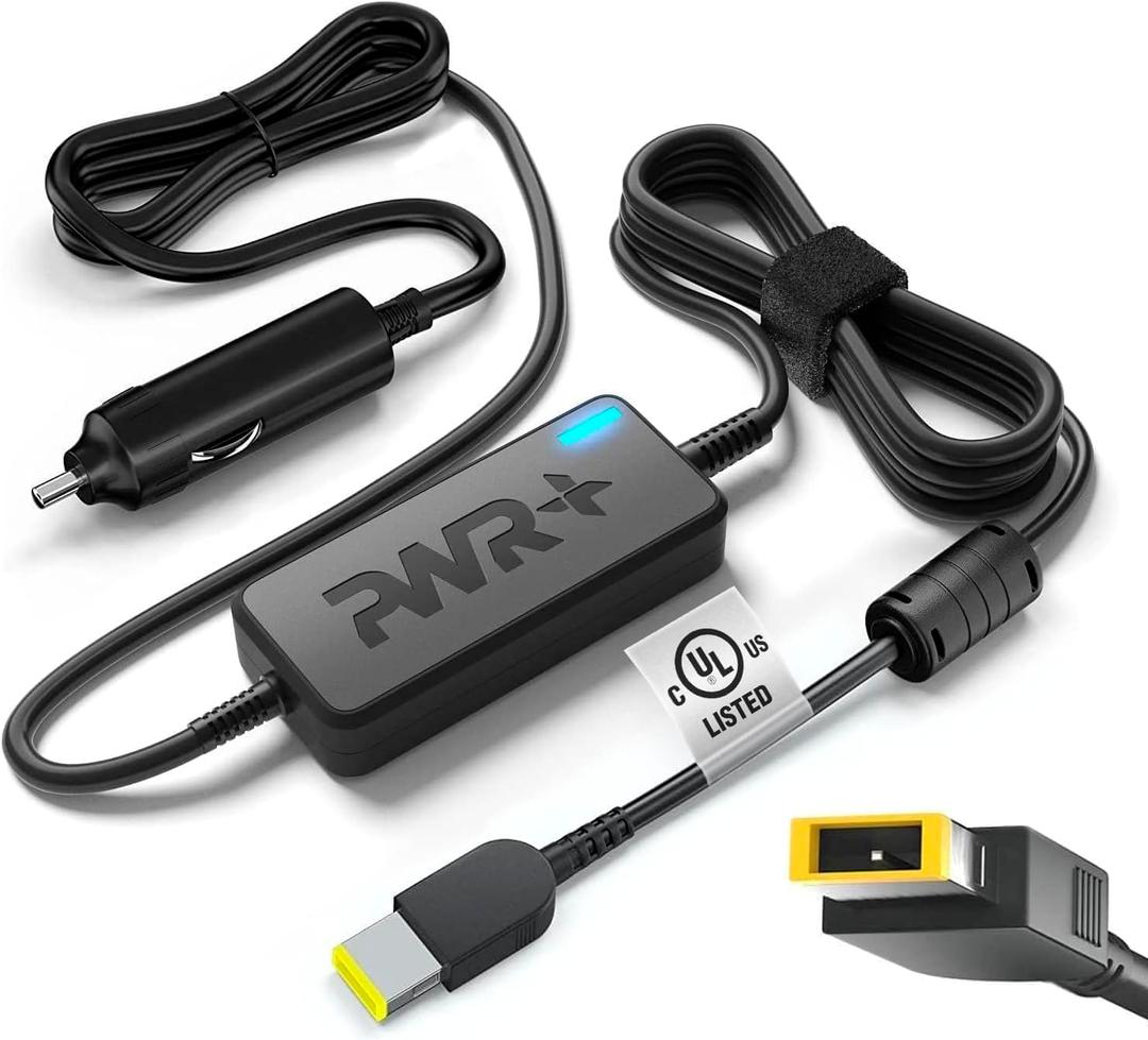 CAR Charger for Lenovo Laptop 45W 65W 90W 0B47481: T440 T450 T460 T470 ThinkPad X1 Carbon Yoga 2 Pro 11 13 14 Edge 15 Flex 3 G50 G70 Z50 X240 X250 X260 T440p T450s T460s T470s Ideapad Adapter
